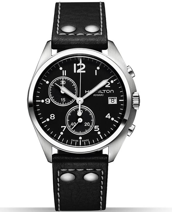 Hamilton Khaki Pilot Pioneer Chrono Quartz H76512733 watch bands